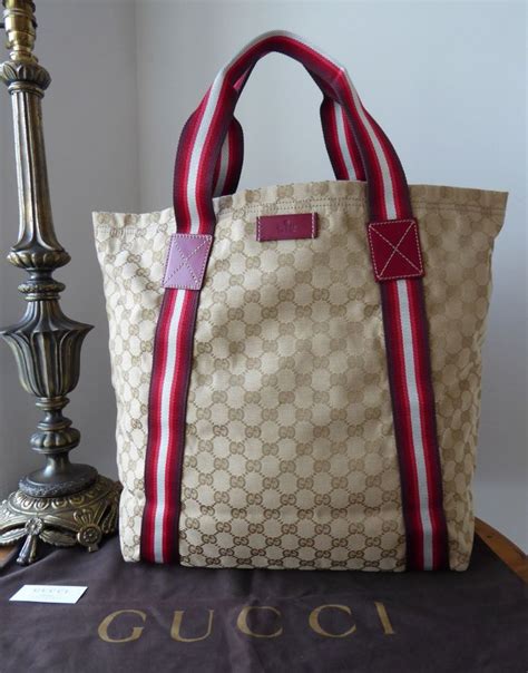 reversible gucci tote pink|Gucci canvas tote beige ebony.